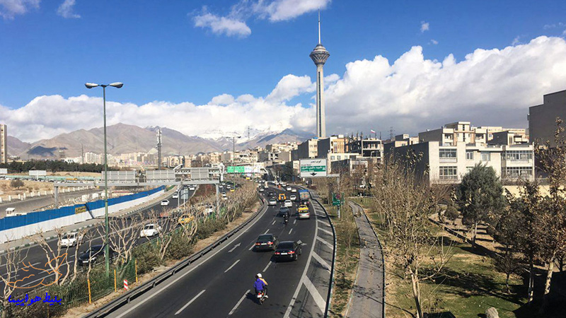 تصویری از خیابان های شهر تهران